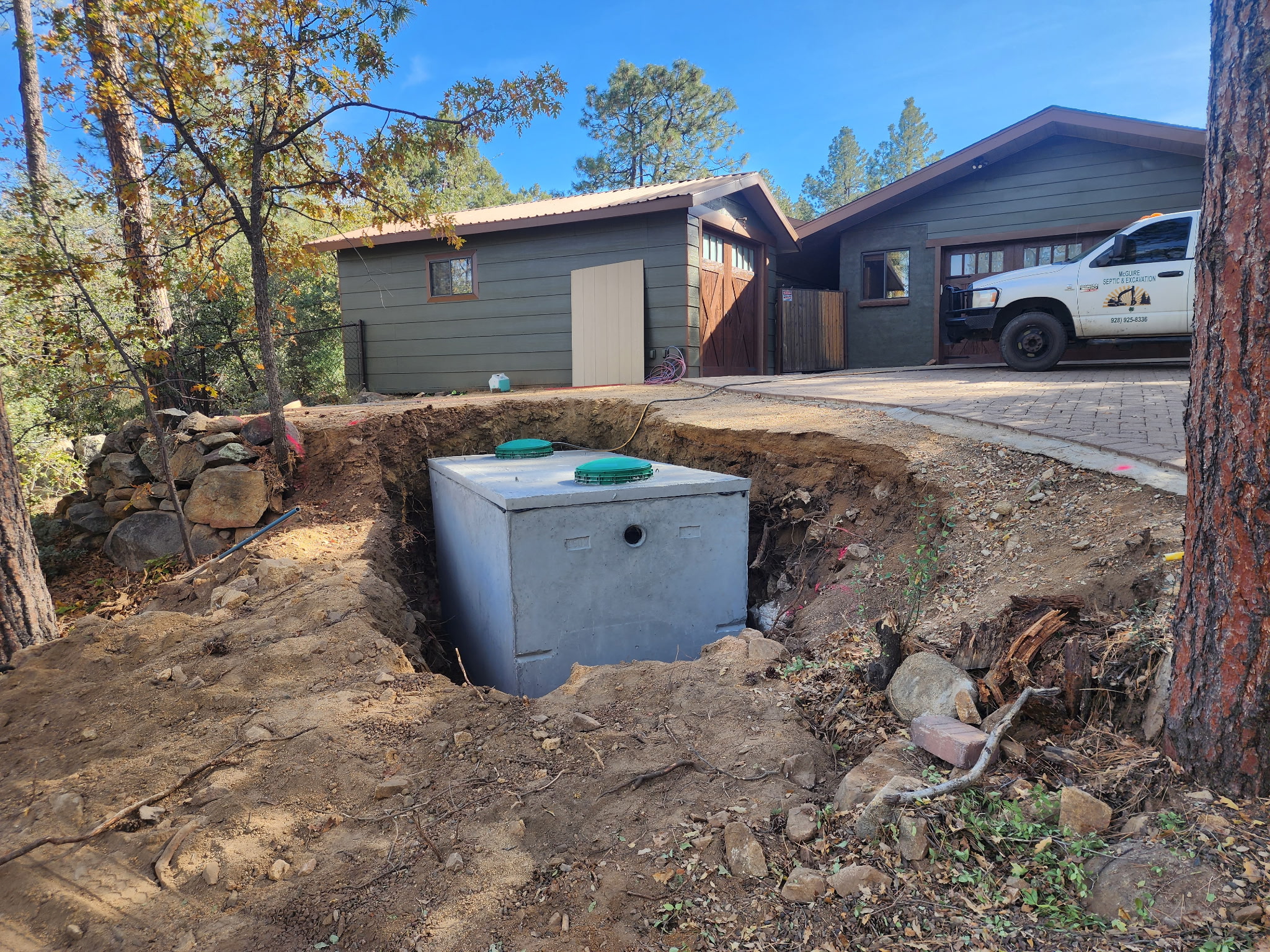 Septic system installation