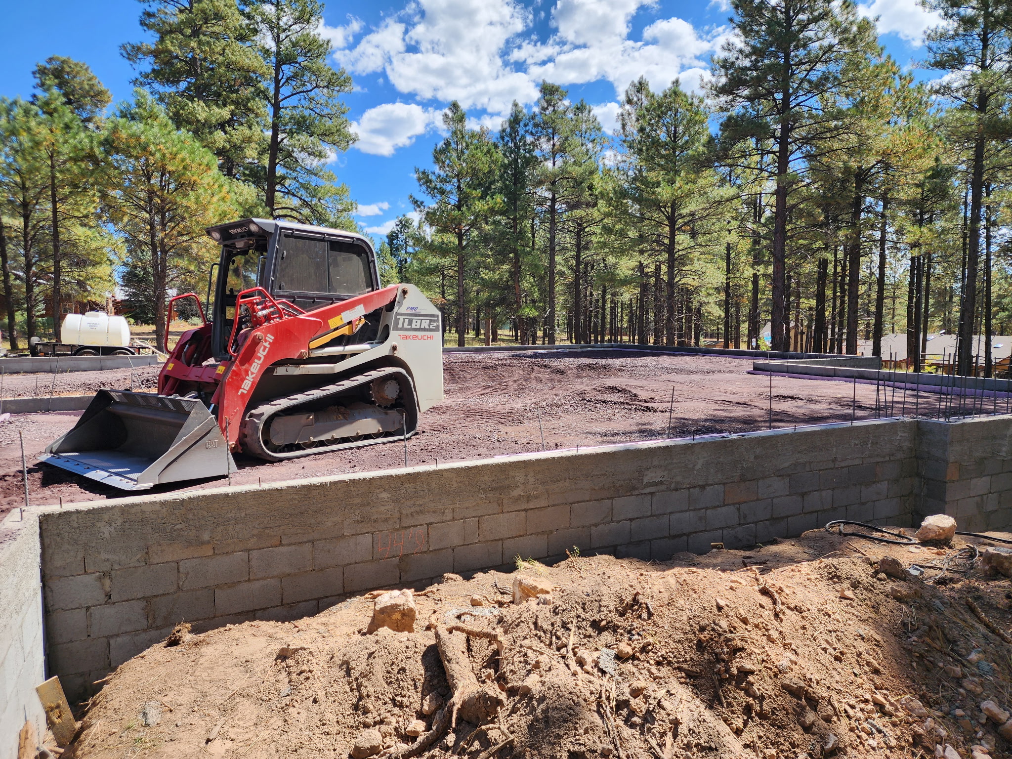 Finished building pad